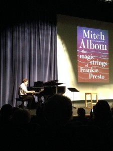 Mitch Albom on the piano