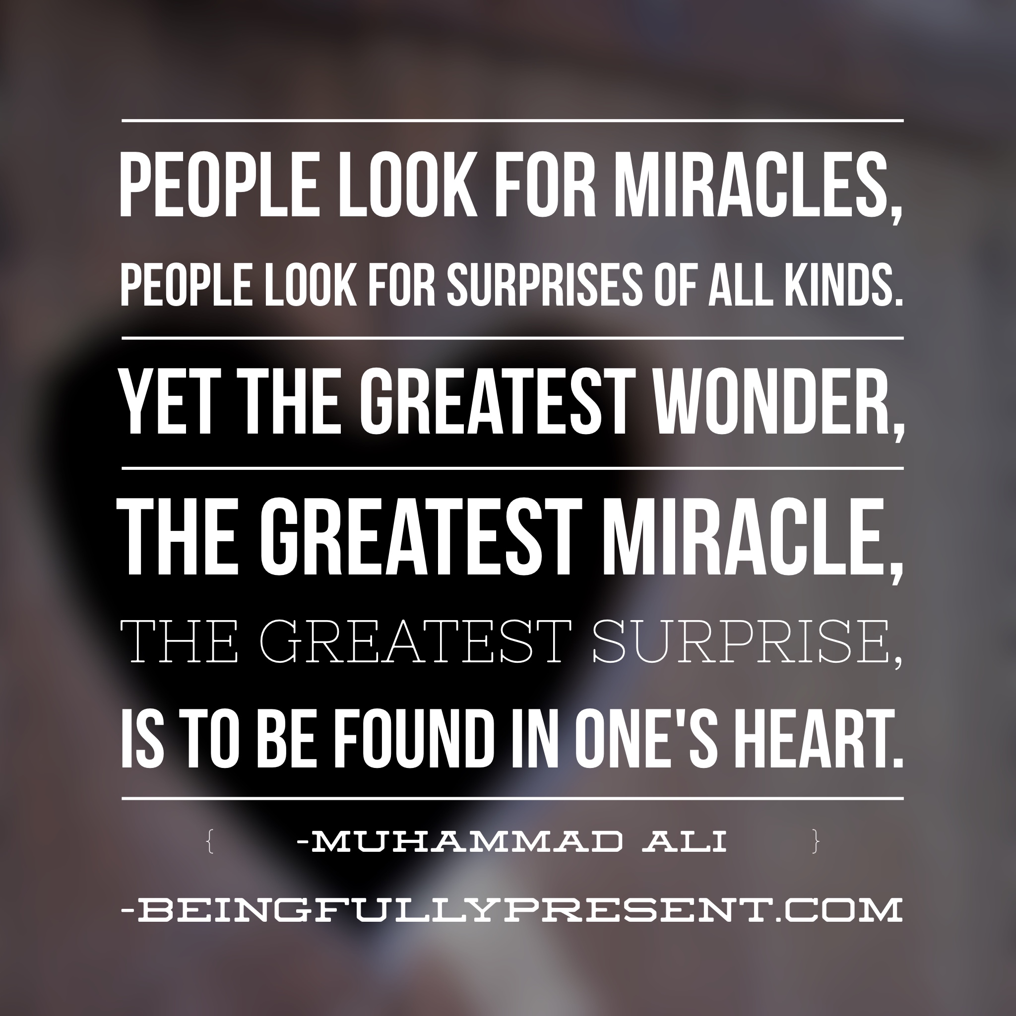 Ali on Miracles