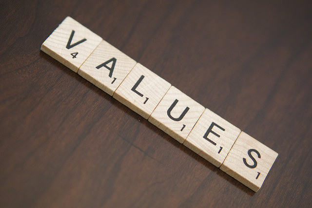 Tuesday Tidbit on Values: Words On The Wall?